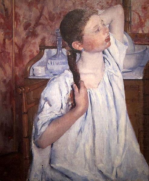 Mary Cassatt Girl Arranging Her Hair china oil painting image